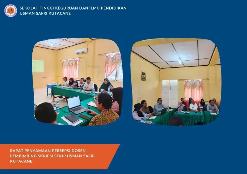 Rapat penyamaan persepsi dosen pembimbing skripsi STKIP Usman Safri Kutacane Rabu, 22 Januari 2025