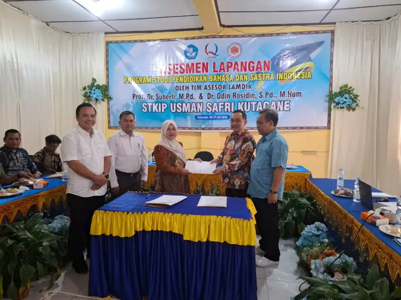 STKIP Usman Safri Kutacane Terima Kunjungan Tim Asesor dalam Asesmen Lapangan Program Studi Pendidikan Bahasa dan Sastra Indonesia